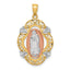 Our Lady of Guadalupe Medal in 14K Two-Tone Gold, 29mm - Sophia Jewelers