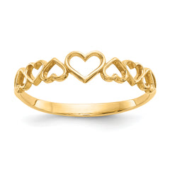 14k Hearts Ring
