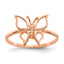 Butterfly Ring in 14K Rose Gold, Size 7 - Sophia Jewelers