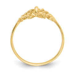 14k Polished Bow Ring