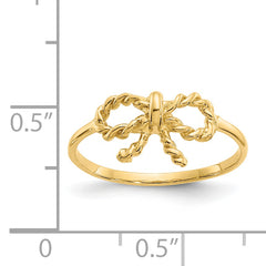 14k Polished Bow Ring