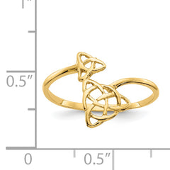 14k Polished Celtic Knot Ring