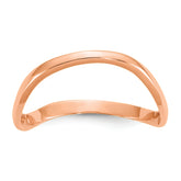14K Rose Gold Wave Fashion Thumb Ring