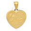14k Polished Te Amo Heart Pendant