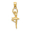 14k Polished Small Ballerina Pendant