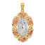 14K Two-Tone w/White Rhodium Lady Of Guadalupe Pendant