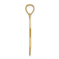 14K Gold Diamond-Cut Polished Star of David Pendant Elegant Solid Design