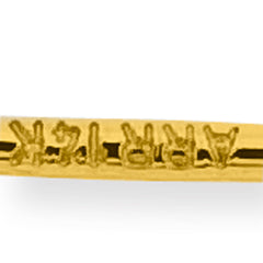 Sophia Jewelers 14K Gold Heart Pin with Rhodium Accents Polished Finish