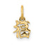 14k Chinese Symbol Good Luck Charm