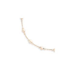 18in Gold-plated Kelly Waters White Simulated Pearl Necklace