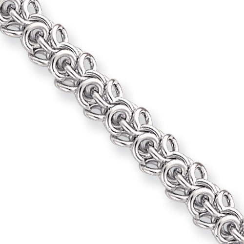 8.25in Rhodium-plated Kelly Waters Arabesque Bracelet