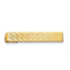 Gold-Plated Chevron Tie Bar with Polished Finish Engravable Gift Ready