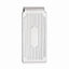 Rhodium-Plated Men's Money Clip with Modern Lines by Sophia Jewelers