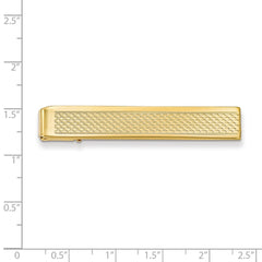 Gold-plated Kelly Waters Patterned Tie Bar