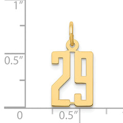 14K Gold Small Polished Elongated Charm Laser Cut Elegant Design