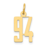 14k Small Elongated Number 94 Charm