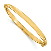 14K Polished Hinged Bangle