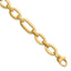 Simple Oval Chain Fancy Link Bracelet in 14K Yellow Gold, 7.5 Inch - Sophia Jewelers