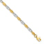 14K Two-tone Polished Fancy Link Bracelet