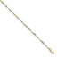 Fancy Link Chain Anklet in 14K Two-Tone Gold, 3mm, 10 Inch - Sophia Jewelers