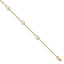 14K Polished w/1in ext. Anklet