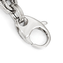 14K White Gold Polished D/C Bracelet