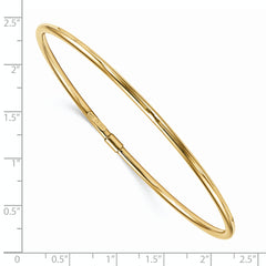 14K Gold Polished Slip-On Bangle with Lifetime Guarantee