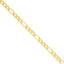 14K 8 inch 8.75mm Concave Open Figaro with Lobster Clasp Bracelet