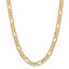 14K Gold Figaro Chain Necklace with Lobster Clasp Elegant 24