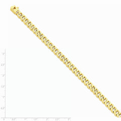 14K Yellow Gold 7mm Hand-Polished Traditional Link Chain