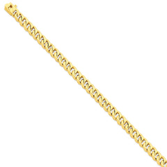 Sophia Jewelers 14K Gold Hand-Polished 7mm Classic Chain Necklace