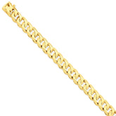 Sophia Jewelers 14K Yellow Gold 11mm Solid Classic Necklace