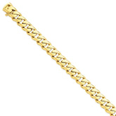 Sophia Jewelers 14K Gold Solid Curb Chain for Timeless Elegance