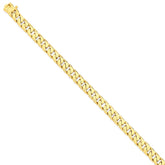 14K Yellow Gold 20 Hand-Polished Solid Curb Chain Necklace by Sophia Jewelers