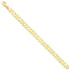 14k 7.4mm Hand-polished Fancy Link Chain