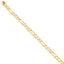 14K Yellow Gold Hand-Polished 6mm Fancy Link Necklace Elegant and Solid