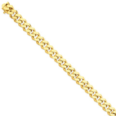 Sophia Jewelers 14K Yellow Gold Solid Link Chain 20 Hand-Polished Elegance