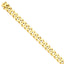 14K Yellow Gold Hand-Polished Fancy Link Necklace Elegant 20-inch Luxurious Design