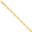 14K Yellow Gold Fancy Link Necklace with Hand-Polished Elegant Finish
