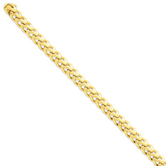 14K Yellow Gold Hand-Polished Fancy Link Necklace for Timeless Elegance