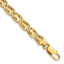Fancy Chain Bracelet in 14K Yellow Gold, 7.5mm, 1 Inch - Sophia Jewelers