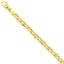 14K Yellow Gold Fancy Link Necklace with Hand-Polished Solid Finish