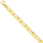 14K Yellow Gold Fancy Link Necklace Hand-Polished Elegant Design 20 Inch