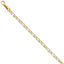 14k Two-tone 4.8mm Polished Fancy Link Bracelet