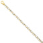 14k Two-tone 6.5mm Fancy Link Chain