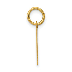 14K Gold Polished Number 1 Charm Small & Elegant