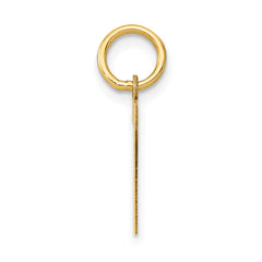 14K Gold Polished Number 7 Charm for Elegant Personalized Jewelry