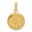 Saint Christopher Medal Charm in 14K Yellow Gold, 24mm - Sophia Jewelers