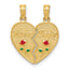 14k Enameled MOTHER - DAUGHTER Break-apart Pendant