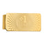 14K Gold Men's #1 Dad Money Clip with Polished Finish